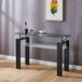 Clear Glass Top Side Table, Modern Design For Home