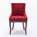 Ultra Side Dining Chair, Thickened Fabric Chairs With Neutrally Toned Solid Wood Legs, Bronze Nail Head (Set of 2)