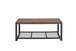 Console Coffee Table With Reclaimed Wood Finish, For Living Room - Natural
