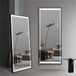 Led Mirror Full Length Mirror With Lights Wide Standing Tall Full Size Mirror For Bedroom Giant Full Body Mirror Large Floor Mirror With Lights Stand Up Dressing Big Lighted Mirror - Black
