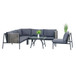 Luxury Rattan Wicker Outdoor Furniture Set Garden Sofa Set Garden Rattan Sofa Patio Outdoor Rattan Furniture - Black / Natural