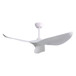 Indoor Ceiling Fan Without Light, 6 Speeds Reversible DC Motor, 3 ABS Blade Ceiling Fan White For Bedroom - White