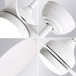 42" Ceiling Fan With Light And Remote Cotnrol 6 Speeds DC Reversible Motor - White