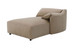 Veata - Suede Sectional Sofa With Right Hand Facing Chaise - Light Brown
