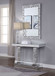 Lachina - Glam Mirrored Faux Gems Console Table - Silver