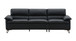 Eilene - Top Grain Leather Sofa - Black