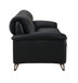 Eilene - Top Grain Leather Sofa - Black