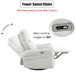 29.92" 270 Power Swivel Rocker Recliner Chair, Electric Glider Reclining Sofa With USB Ports, Power Swivel Glider, Rocking Chair Nursery Recliners For Living Room Bedroom