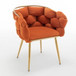 Luxury Modern Simple Leisure Velvet Single Sofa Chair Bedroom Lazy Person Household Dresser Stool Manicure Table Back Chair