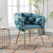 Luxury Modern Simple Leisure Single Sofa Chair Bedroom Lazy Person Household Dresser Stool Manicure Table Back Chair