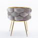 Luxury Modern Simple Leisure Velvet Single Sofa Chair Bedroom Lazy Person Household Dresser Stool Manicure Table Back Chair