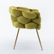 Luxury Modern Simple Leisure Velvet Single Sofa Chair Bedroom Lazy Person Household Dresser Stool Manicure Table Back Chair