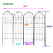 Metal Garden Trellis Rustproof Trellis For Climbing Plant, Outdoor Flower Support