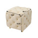 Modern Velvet Upholstered Ottoman, Exquisite Small End Table, Soft Foot Stool, Dressing Makeup Chair, Comfortable Seat For Living Room, Bedroom, Entrance