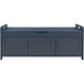 Storage Bench With 3 Shutter-Shaped Doors, Shoe Bench With Removable Cushion And Hidden Storage Space