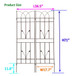 Metal Garden Trellis Rustproof For Climbing Plants Outdoor Flower Support