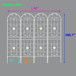 Garden Metal Trellis Rustproof Trellis For Climbing Plants Outdoor Flower Support