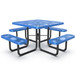 Square Outdoor Picnic Table With Umbrella Pole