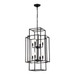 8 Light Lantern Chandelier Lighting, Entryway Chandeliers For High Ceilings, Chandeliers For Dining Room, Foyer, Entry, Staircase, Hallway, Height Adjustable (E12 Bulbs Not Included)