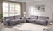Cadenza - Corduroy 2 Piece Living Room Set - Gray