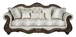 Pierce - Sofa With 5 Pillows - Beige / Cherry
