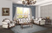 Pierce - 5 Pieces Living Room Set - Beige / Cherry