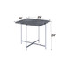 Adelae - End Table - Gray / Chrome