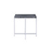 Adelae - End Table - Gray / Chrome