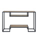 Idella - Sofa Table - Rustic Oak / Black
