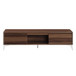 Raceloma - TV Stand (With LED) - Walnut / Chrome