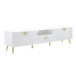 Gaines - High Gloss TV Stand - White