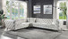 Atronia - Sectional Sofa With 4 Pillows - Beige