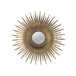 Retro DesignSunburst Metal Wall Mirror Decorative Mirror For A Bedroom Dressing Room, Hallway Or Living Space - Gold