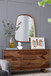 Irrgeular Mirror With Wood Frame, Wall Mirror For Living Room Bathroom Entryway - Brown