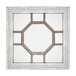 Antique Style Decorative Square Wall Mirror With Mirrored Frame, Wall Decor For Living Room Entryway, Console Lean Against Wall - Silver
