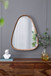 Irrgeular Mirror With Frame, Wall Mirror For Living Room Bathroom Entryway - Brown