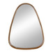 Irrgeular Mirror With Frame, Wall Mirror For Living Room Bathroom Entryway - Brown