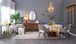 Irrgeular Mirror With Frame, Wall Mirror For Living Room Bathroom Entryway - Brown