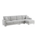 Modern Oversized Sectional Sofa, L-Shaped Luxury Couch Set With 2 Free Pillows, 5 Seat Indoor Furniture With Chaise For Living Room