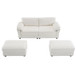 Free Combination Modular Convertible Sectional Sofa Bed Set, 4 Seat Upholstered Sleeper Corner Couch, Deep Seat Loveseat With Ottoman For Living Room, Office, Apartment