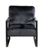 Classic Mid Century Modern Accent Chair With Durable Square Metal Frame, Armchair
