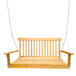 Front Porch Swing With Armrests For Outdoor Patio, Garden Yard, Backyard Or Sunroom