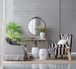 Classic Design Mirror With Baroque Inspired Frame For Bathroom, Entryway Console Lean Against Wall
