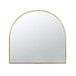 Arched Mirror With Metal Frame, Wall Mirror For Living Room Bedroom Entryway