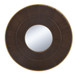 Round Carter Wooden Mirror WithIron Frame Neutral Colorway Wall Decor For Live Space