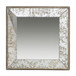 Antique Rectangle Mirror With Floral Accents, Mirrored Display Tray, Hanging Wall Mirror