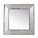 Distressed Accent Mirror, Traditional Style Framed Wall Mirror For Living Room