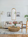 Wood Floor Mirror, Full Body Mirror Dressing Make Up Mirror For Bathroom