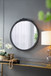Round Hand Carved Rose Antique Mirror Frame, Wall Mirror For Live Space