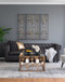 Metal Decorative Wall Art With Frame, Wall Decor For Living Room (Set of 3) - Gold